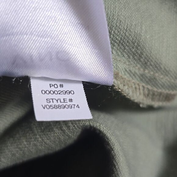 Vince -982 Women's Military Jacket Canvas Olive Green Utility Pockets Size S - Picture 8 of 9